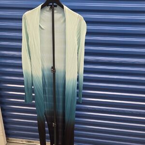 White House Black Market Light Blue Cardigan